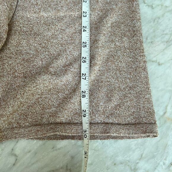 Nic + Zoe cotton open front heathered oatmeal open front cardigan size S - Picture 8 of 8